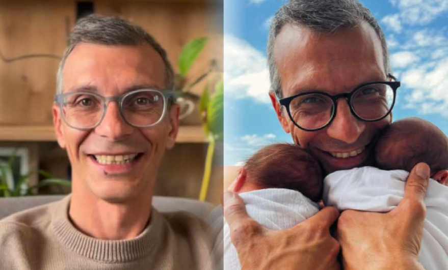 Водителот Марко Новески објави прва фотографија со близначињата: „Мојата дупла среќичка“ (фото)